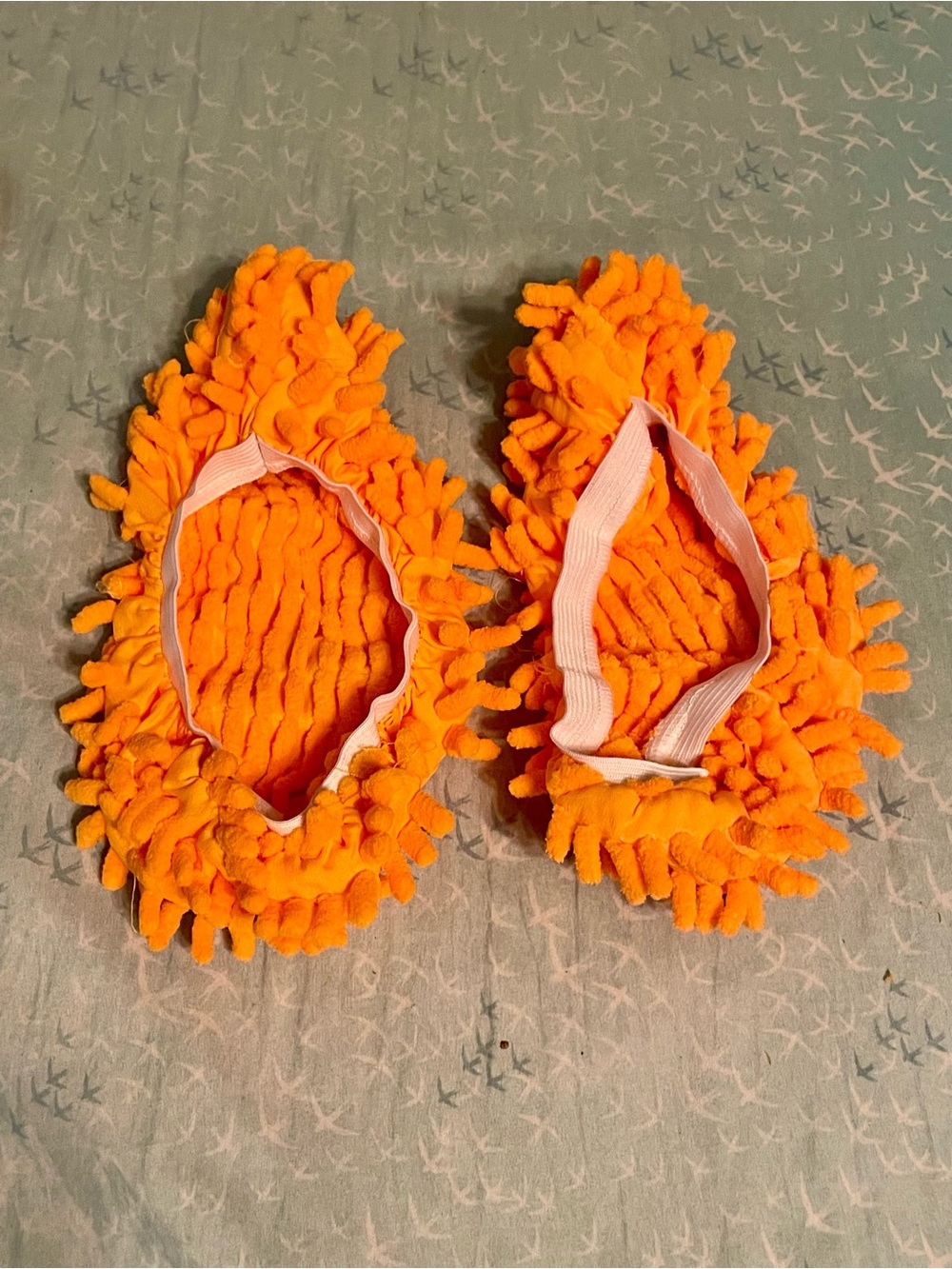 Orange Cleaning Slippers